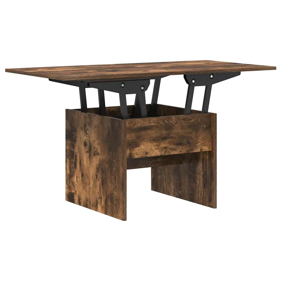 Table basse Chêne fumé 55 x 54,5 x 45 cm Bois d'ingénierie - 2
