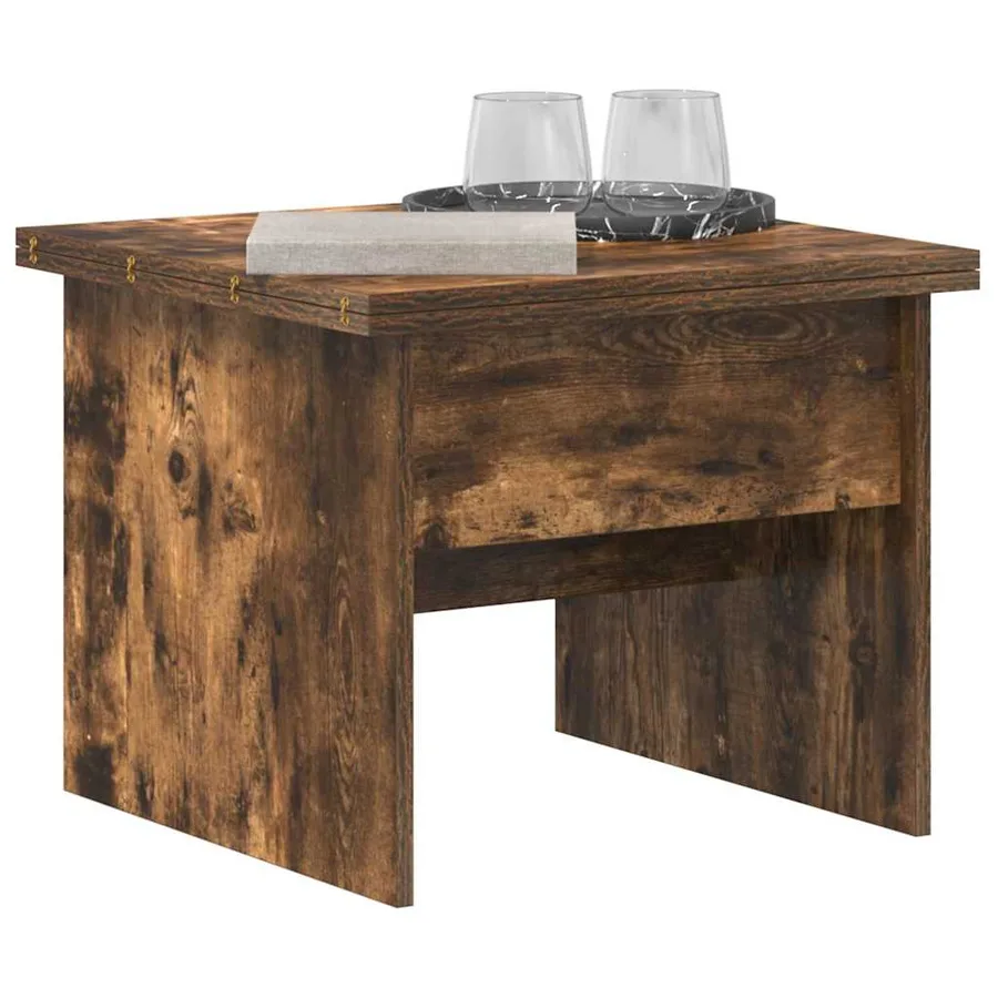 Table basse Chêne fumé 55 x 54,5 x 45 cm Bois d'ingénierie - 3