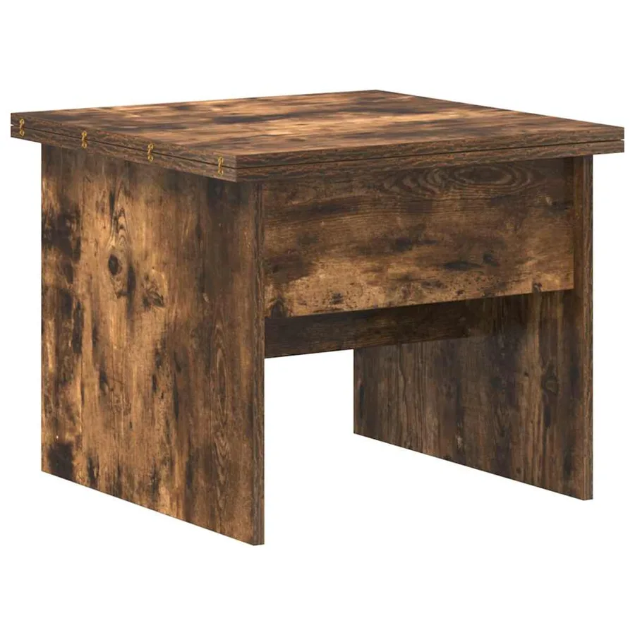 Table basse Chêne fumé 55 x 54,5 x 45 cm Bois d'ingénierie - 6