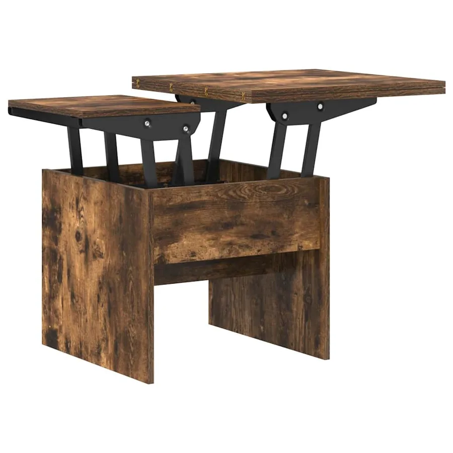 Table basse Chêne fumé 55 x 54,5 x 45 cm Bois d'ingénierie - 7