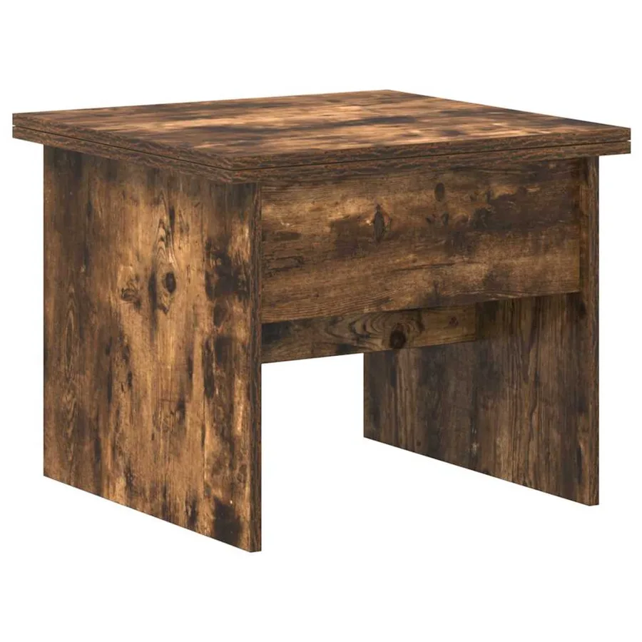 Table basse Chêne fumé 55 x 54,5 x 45 cm Bois d'ingénierie - 8
