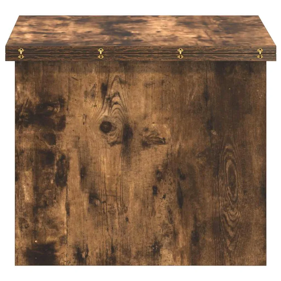 Table basse Chêne fumé 55 x 54,5 x 45 cm Bois d'ingénierie - 9