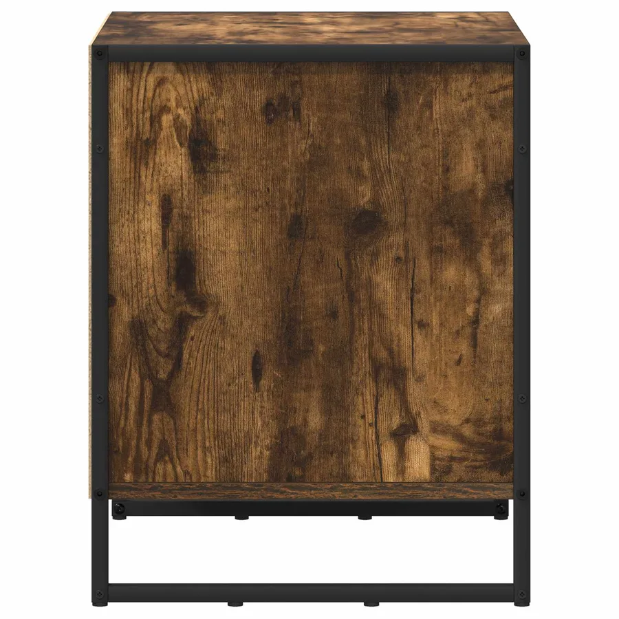 Table de chevet Chêne Fumé 50 x 39,5 x 50 cm Bois d'ingénierie - 6
