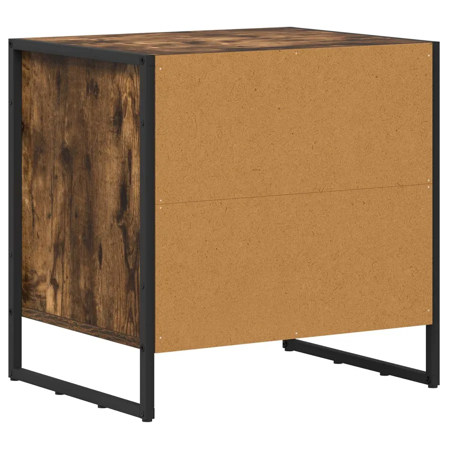Table de chevet Chêne Fumé 50 x 39,5 x 50 cm Bois d'ingénierie - 7