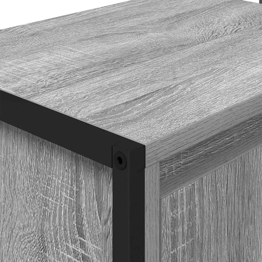 Cabinet de salle de bain avec porte Gris Sonoma 90 x 30 x 60 cm - 8