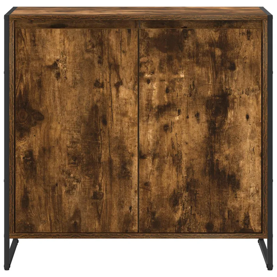 Meuble d'appoint Chêne Fumé 79 x 36 x 75 cm Bois d'ingénierie - 6