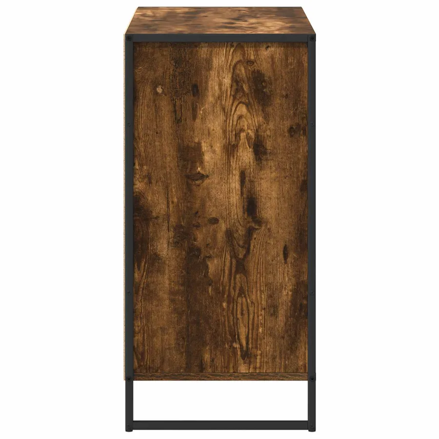 Meuble d'appoint Chêne Fumé 79 x 36 x 75 cm Bois d'ingénierie - 7