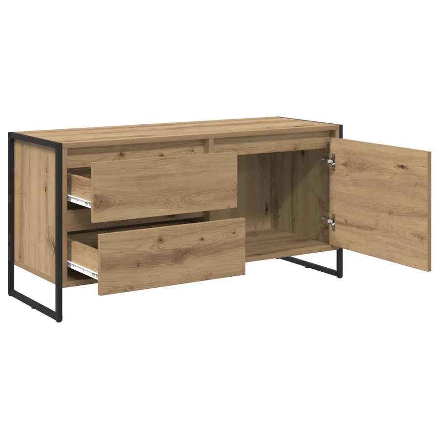Meuble TV 100 x 36 x 49.5 cm Chêne artisan Bois d'ingénierie - 5