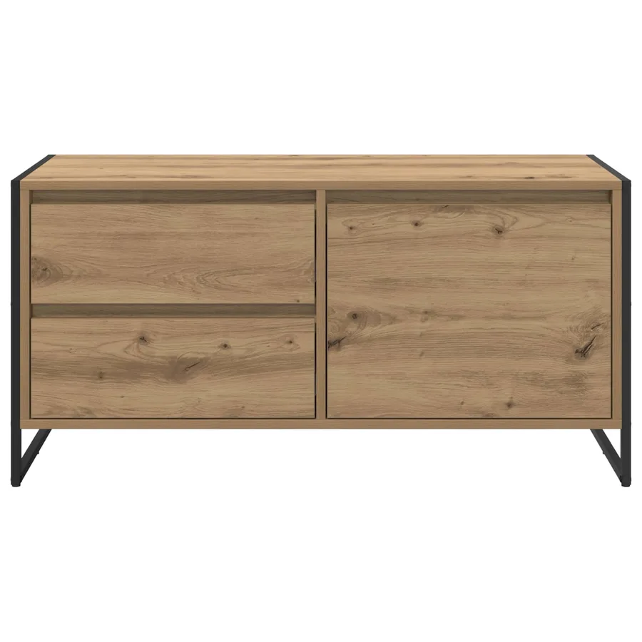 Meuble TV 100 x 36 x 49.5 cm Chêne artisan Bois d'ingénierie - 6