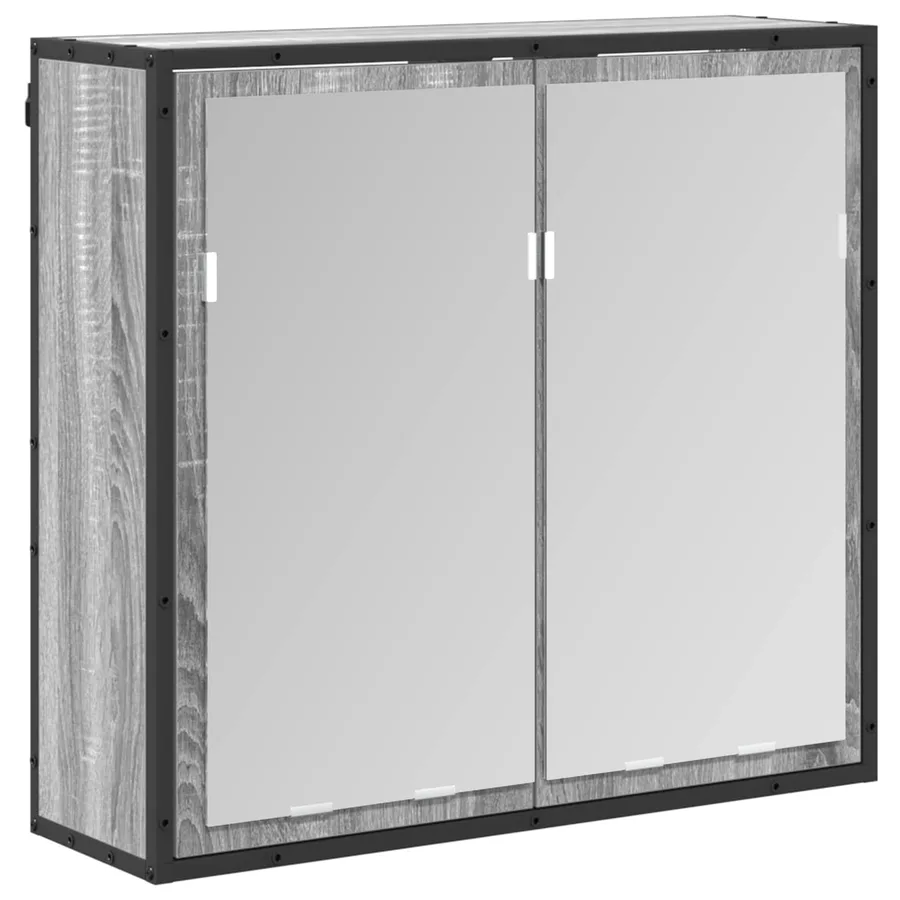 Ensemble de mobilier de salle de bain avec tiroir Gris Sonoma - 6