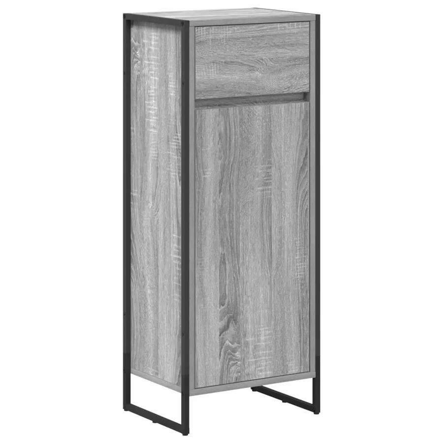 Ensemble de mobilier de salle de bain avec tiroir Gris Sonoma - 7