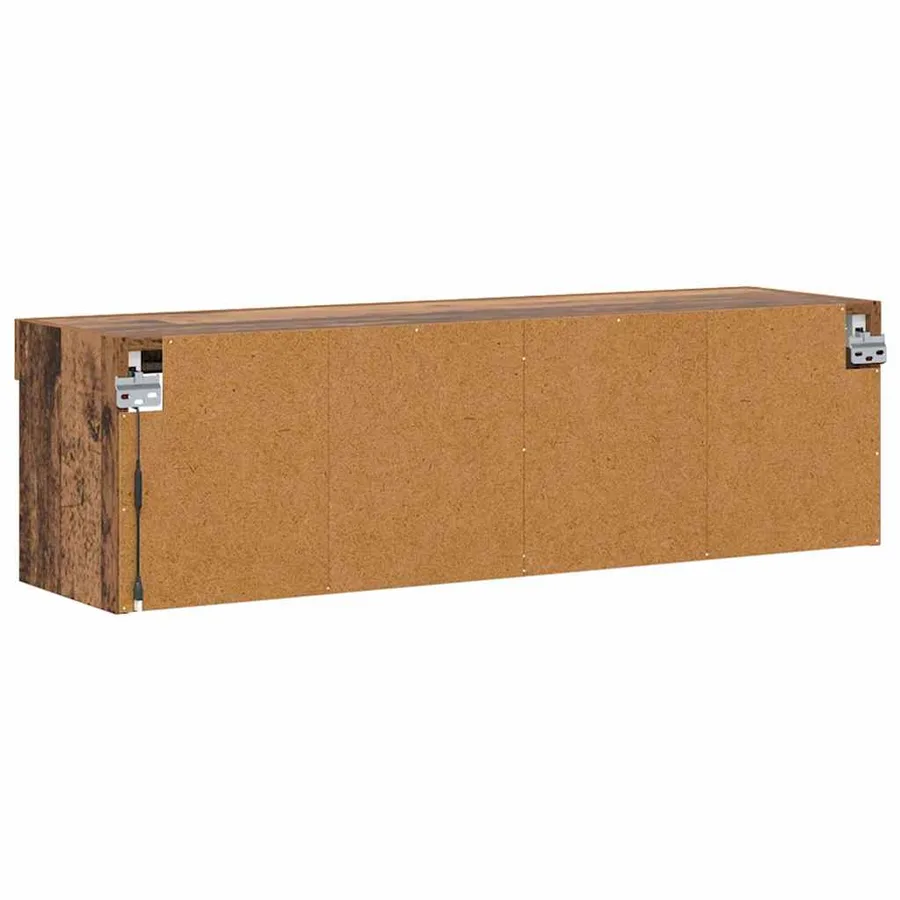 Ensemble meuble TV avec LED Bois Ancien 100 x 30 x 30 cm - 8