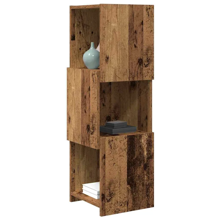Meuble d'angle Bois ancien 30,5x30x95cm Bois d'ingénierie - 3