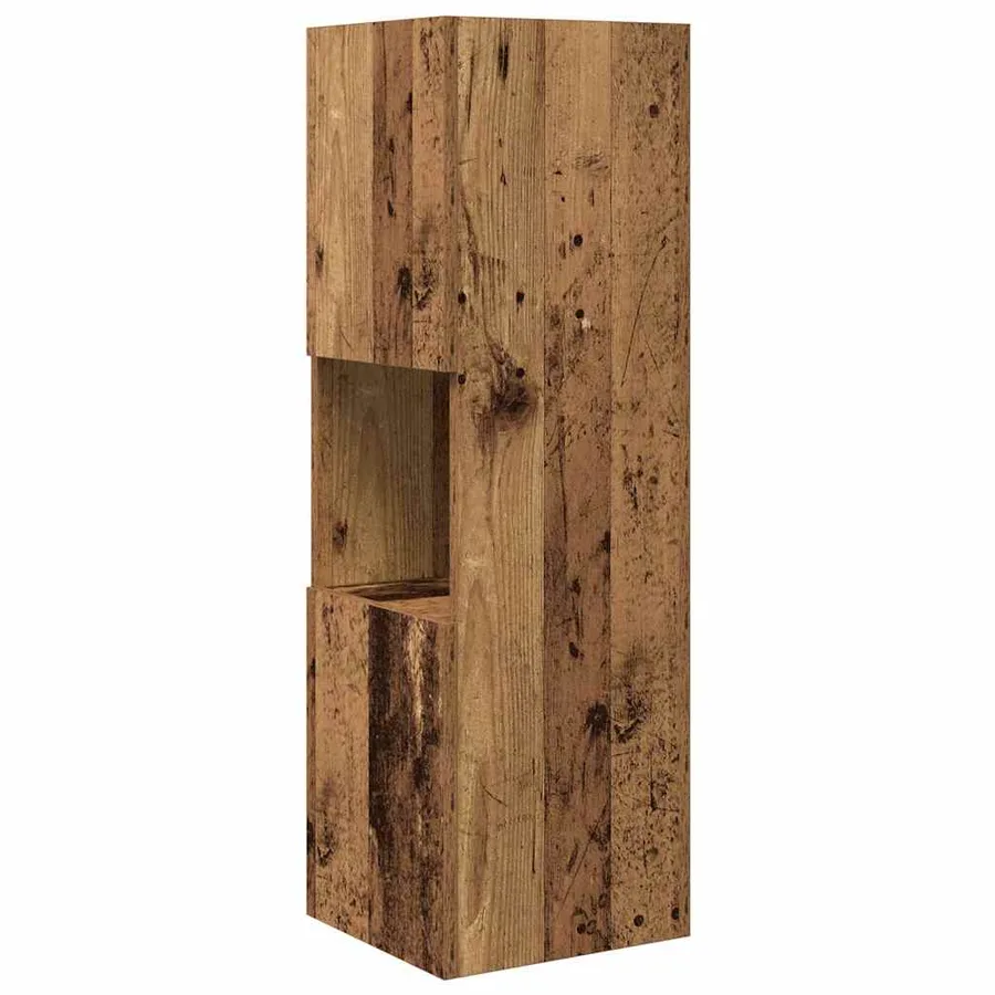 Meuble d'angle Bois ancien 30,5x30x95cm Bois d'ingénierie - 7