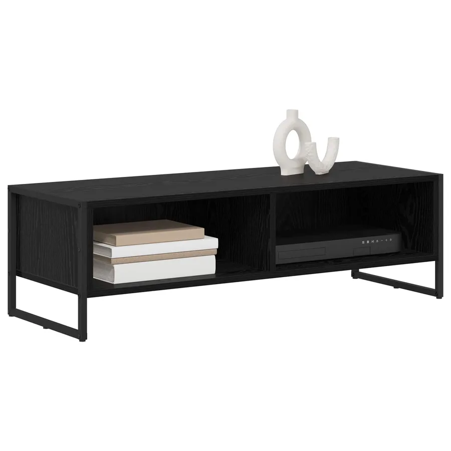 Meuble TV 100 x 36,5 x 30,5 cm Chêne noir Bois d'ingénierie - 3
