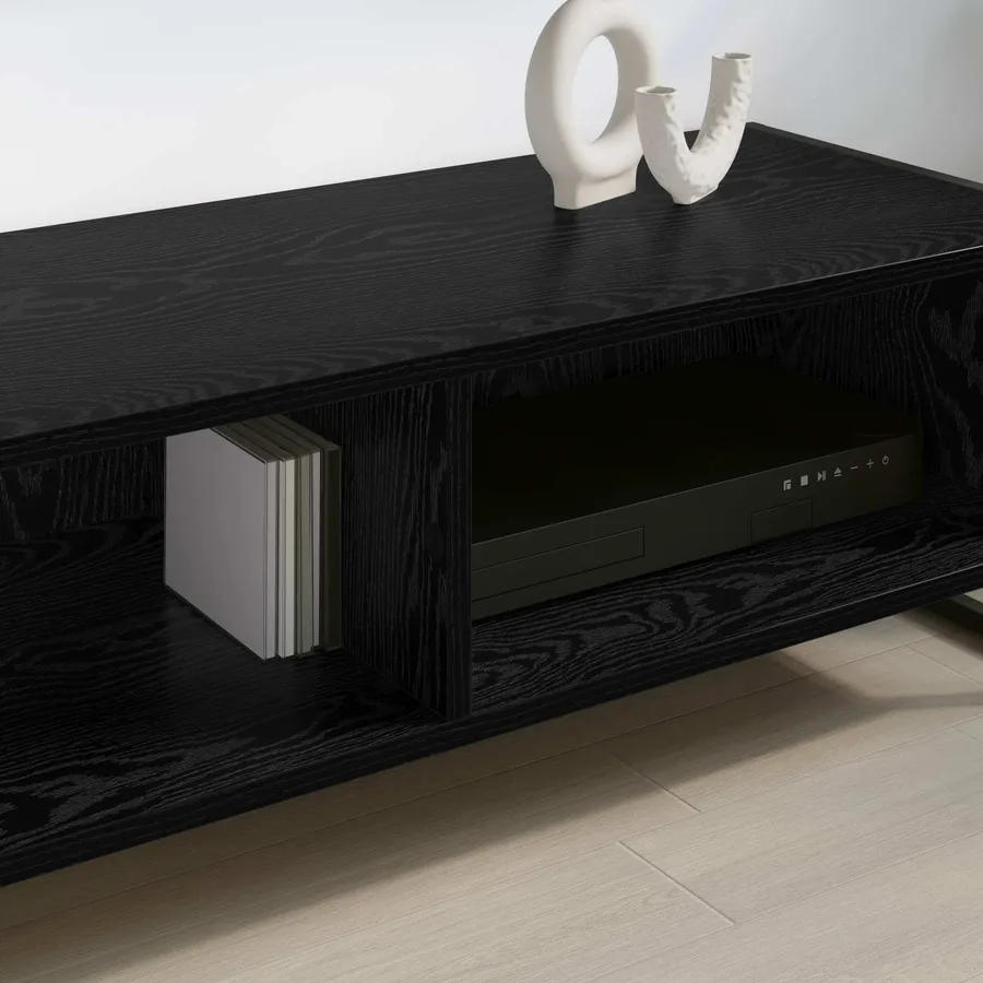 Meuble TV 100 x 36,5 x 30,5 cm Chêne noir Bois d'ingénierie - 4