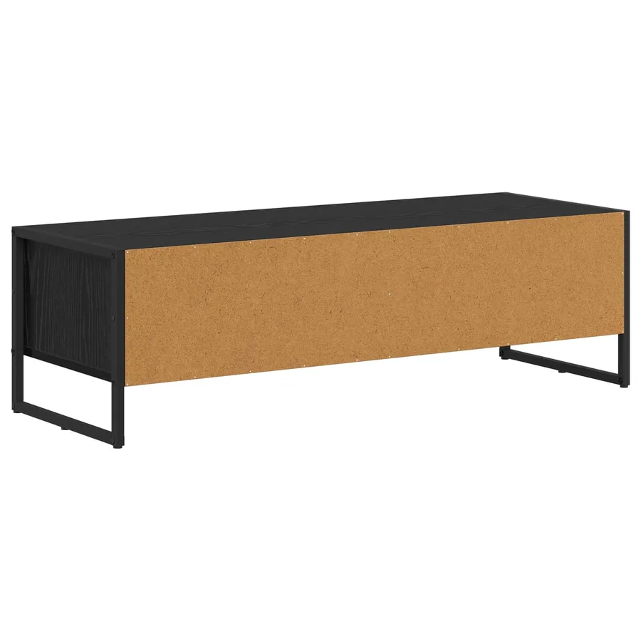Meuble TV 100 x 36,5 x 30,5 cm Chêne noir Bois d'ingénierie - 7