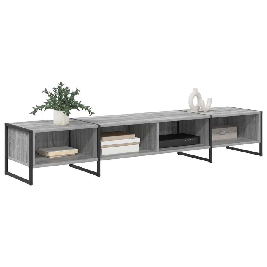 Meuble TV Gris Sonoma 170,5 x 36 x 30,5 cm Bois d'ingénierie - 3