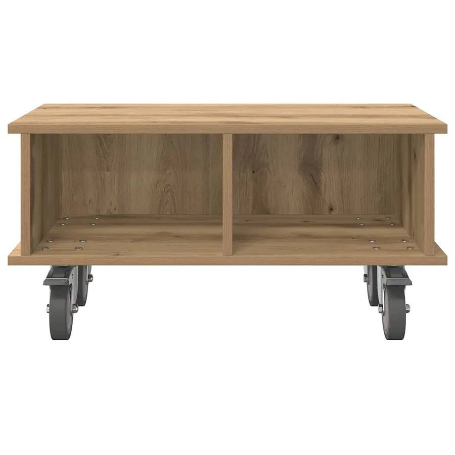 Meuble TV 68,5 x 35 x 35 cm Chêne artisanal Bois d'ingénierie - 5
