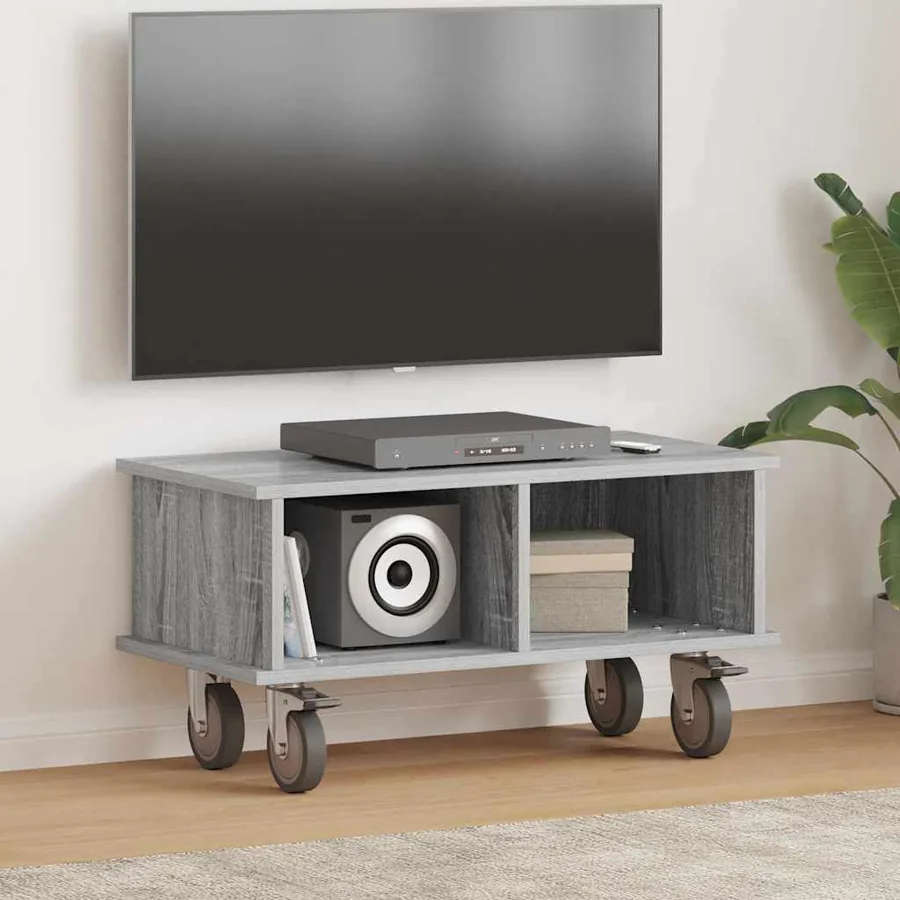 Meuble TV Gris Sonoma 68,5 x 35 x 35 cm Bois d'ingénierie