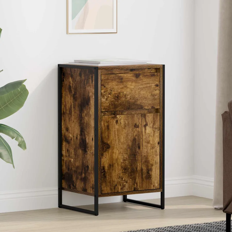 Buffet Chêne Fumé 43 x 36 x 75,5 cm Bois d'ingénierie
