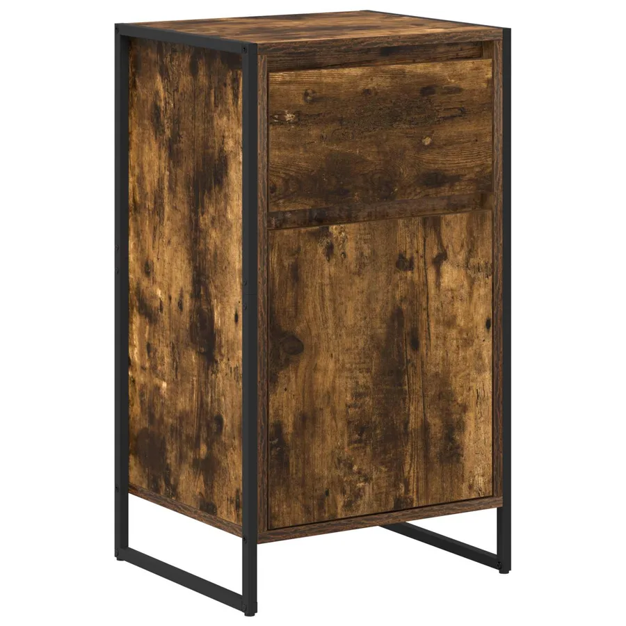 Buffet Chêne Fumé 43 x 36 x 75,5 cm Bois d'ingénierie - 2