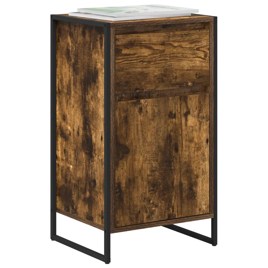 Buffet Chêne Fumé 43 x 36 x 75,5 cm Bois d'ingénierie - 3