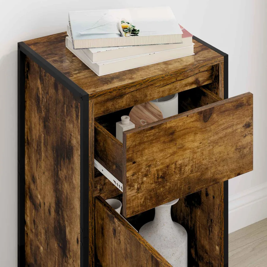 Buffet Chêne Fumé 43 x 36 x 75,5 cm Bois d'ingénierie - 4