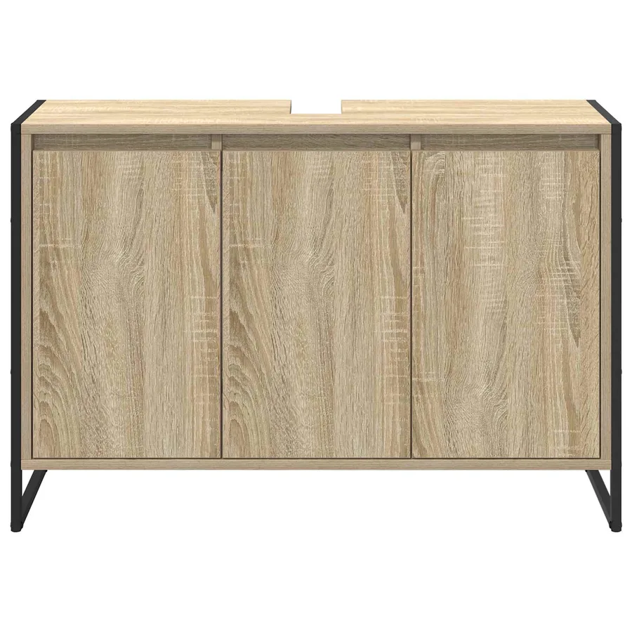 Cabinet de salle de bain avec stockage Sonoma 90 x 30 x 60 cm - 6