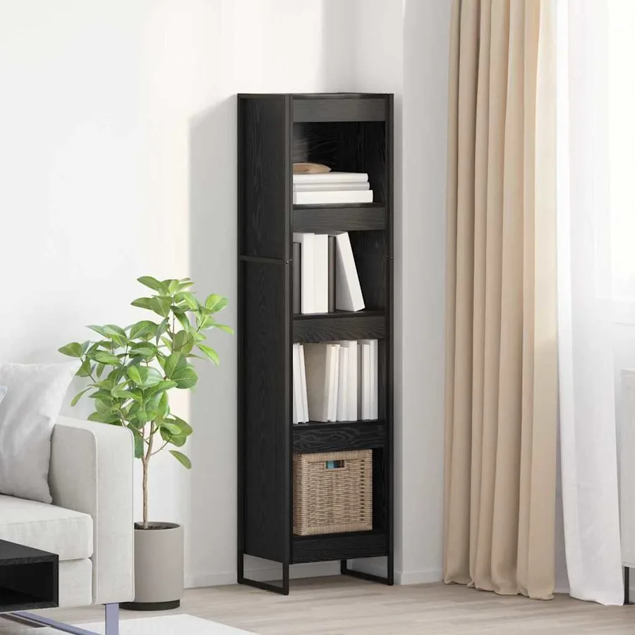 Bibliothèque Chêne noir 40 x 30 x 155 cm Bois d'ingénierie