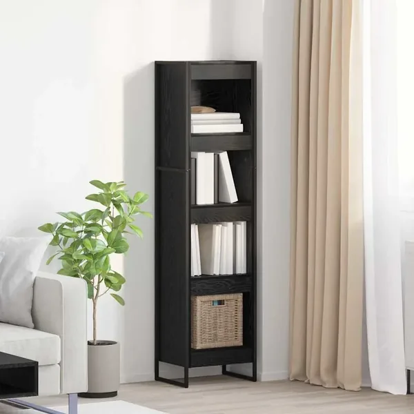 Bibliothèque Chêne noir 40 x 30 x 155 cm Bois d'ingénierie