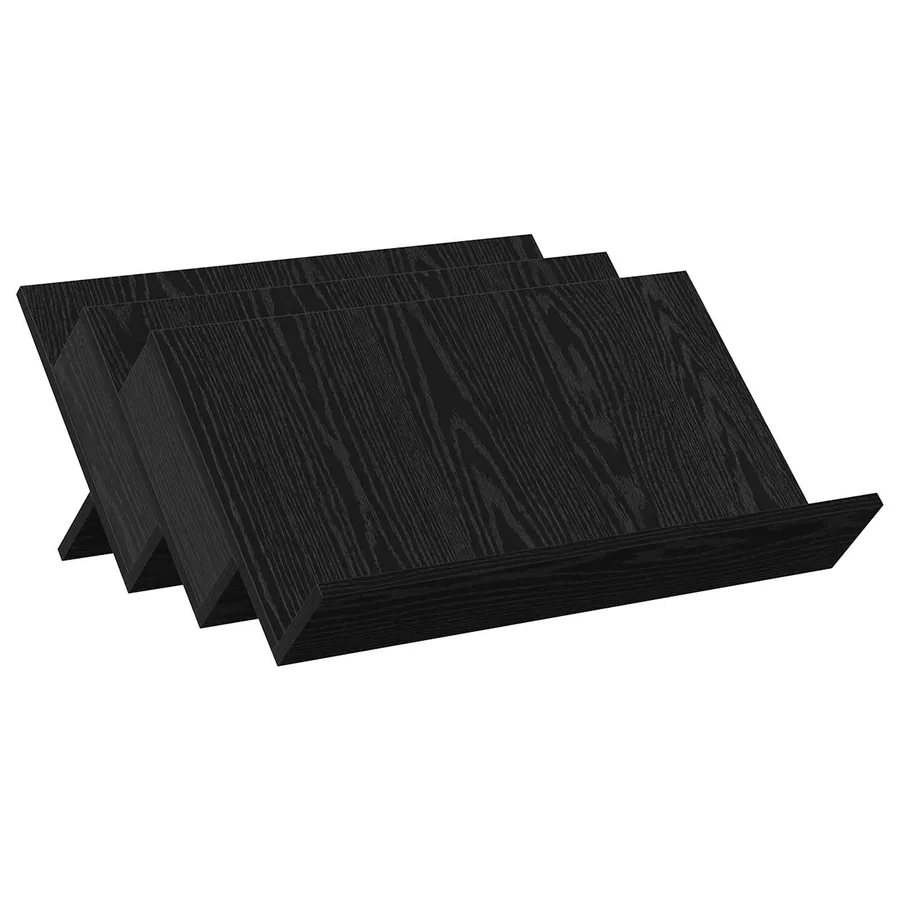 Étagère à magazines avec étagère Chêne noir 65 x 53 x 28,5 cm - 2