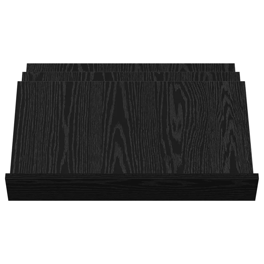 Étagère à magazines avec étagère Chêne noir 65 x 53 x 28,5 cm - 5