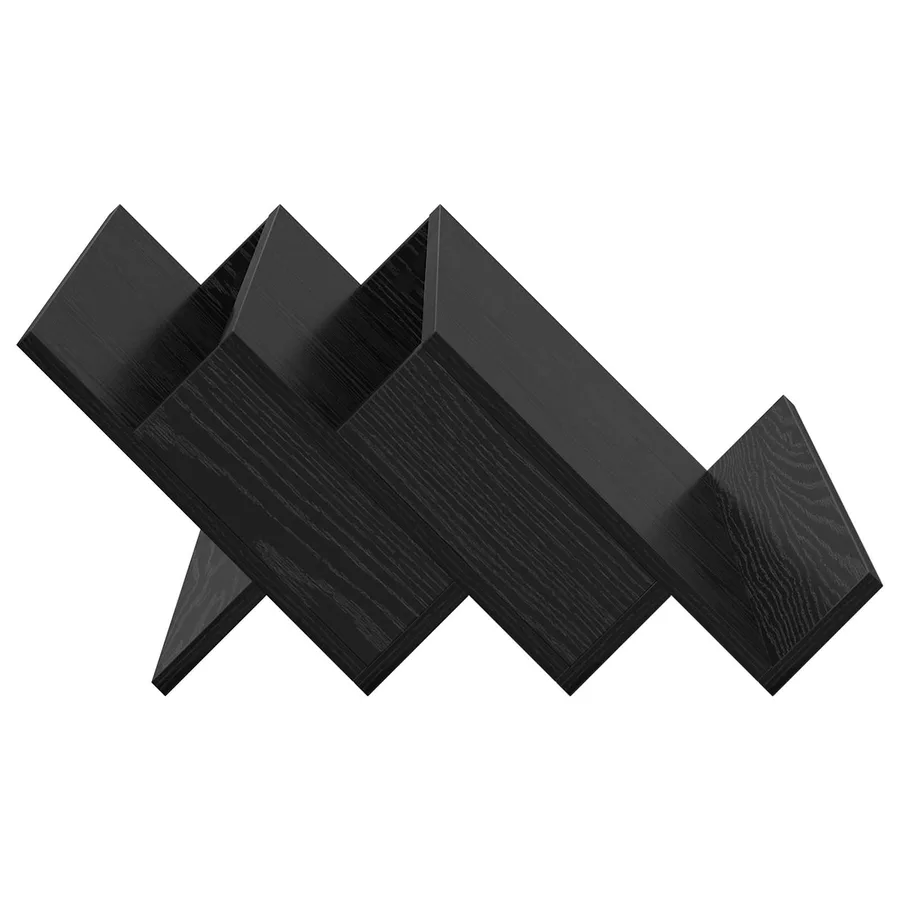 Étagère à magazines avec étagère Chêne noir 65 x 53 x 28,5 cm - 6