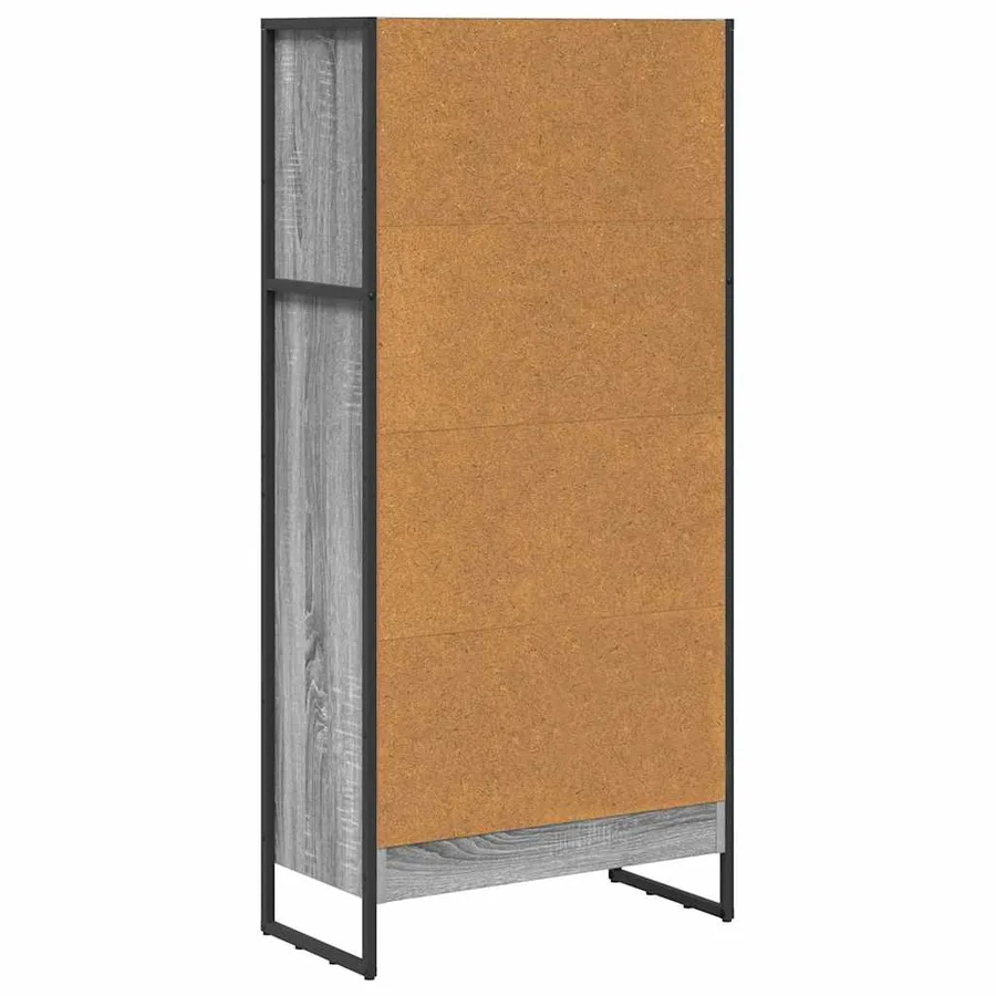Bibliothèque Gris Sonoma 60 x 30 x 121 cm Bois d'ingénierie - 7