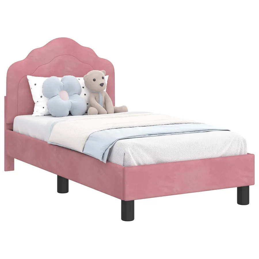 Cadre de lit pour tout-petit avec tête de lit Rose 70 x 140 cm - 2