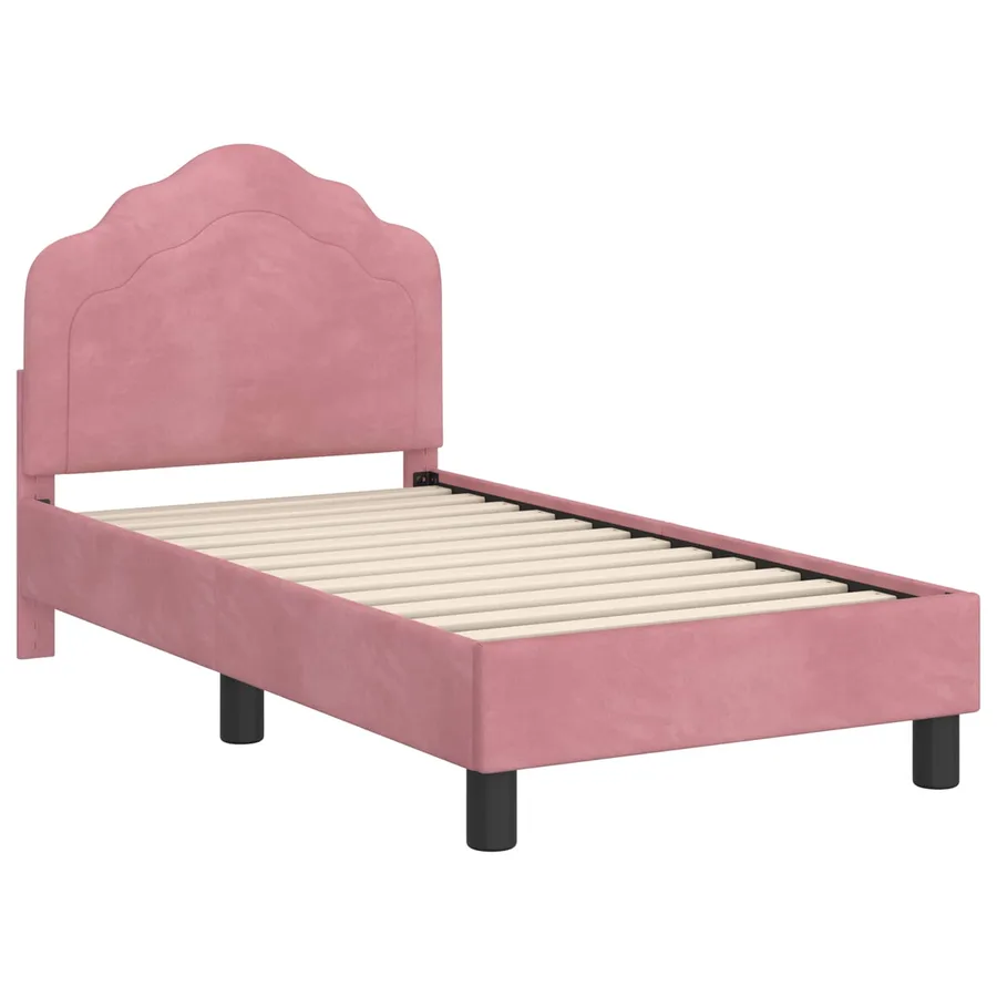 Cadre de lit pour tout-petit avec tête de lit Rose 70 x 140 cm - 4
