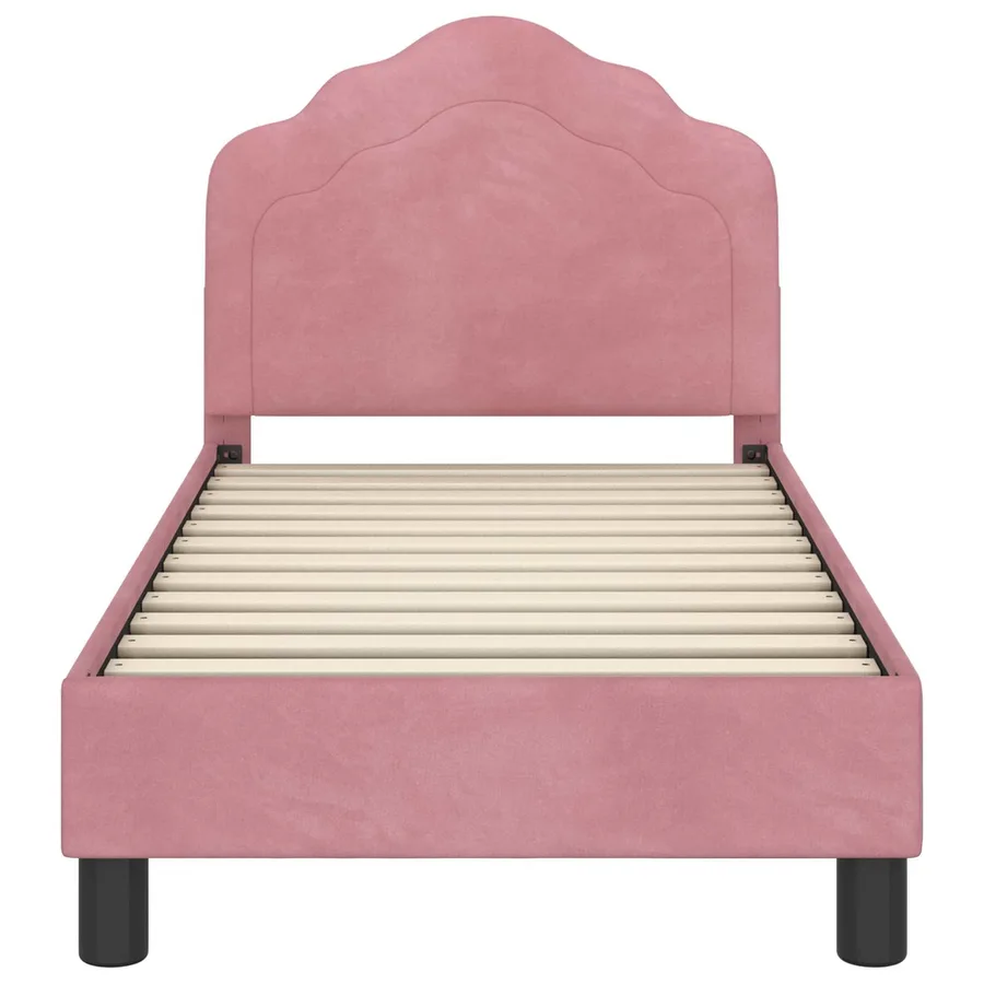Cadre de lit pour tout-petit avec tête de lit Rose 70 x 140 cm - 5