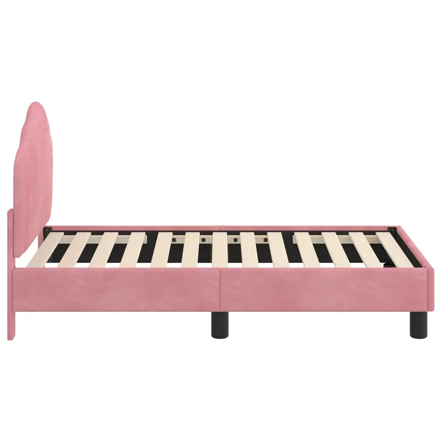 Cadre de lit pour tout-petit avec tête de lit Rose 70 x 140 cm - 6