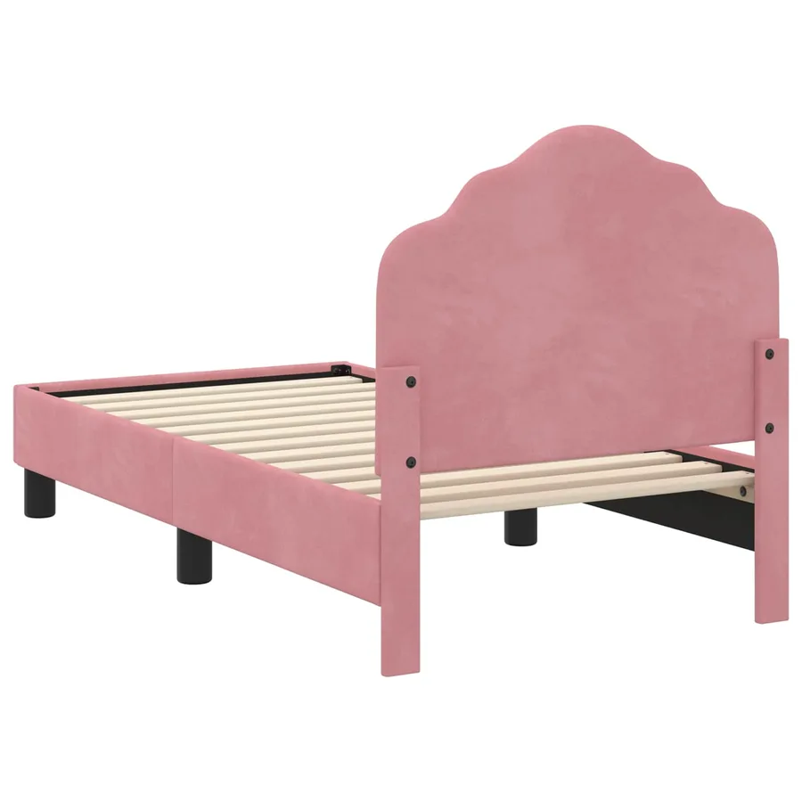 Cadre de lit pour tout-petit avec tête de lit Rose 70 x 140 cm - 7