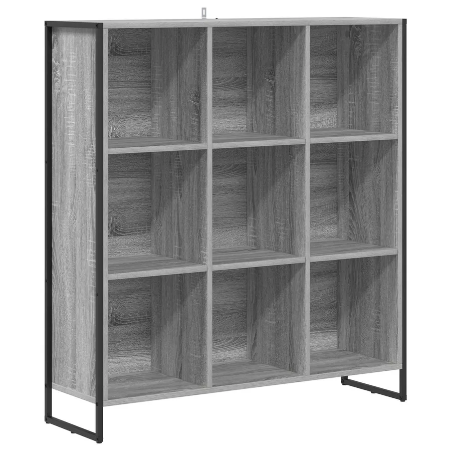 Bibliothèque Gris Sonoma 99,5 x 30 x 108,5 cm Bois d'ingénierie - 2