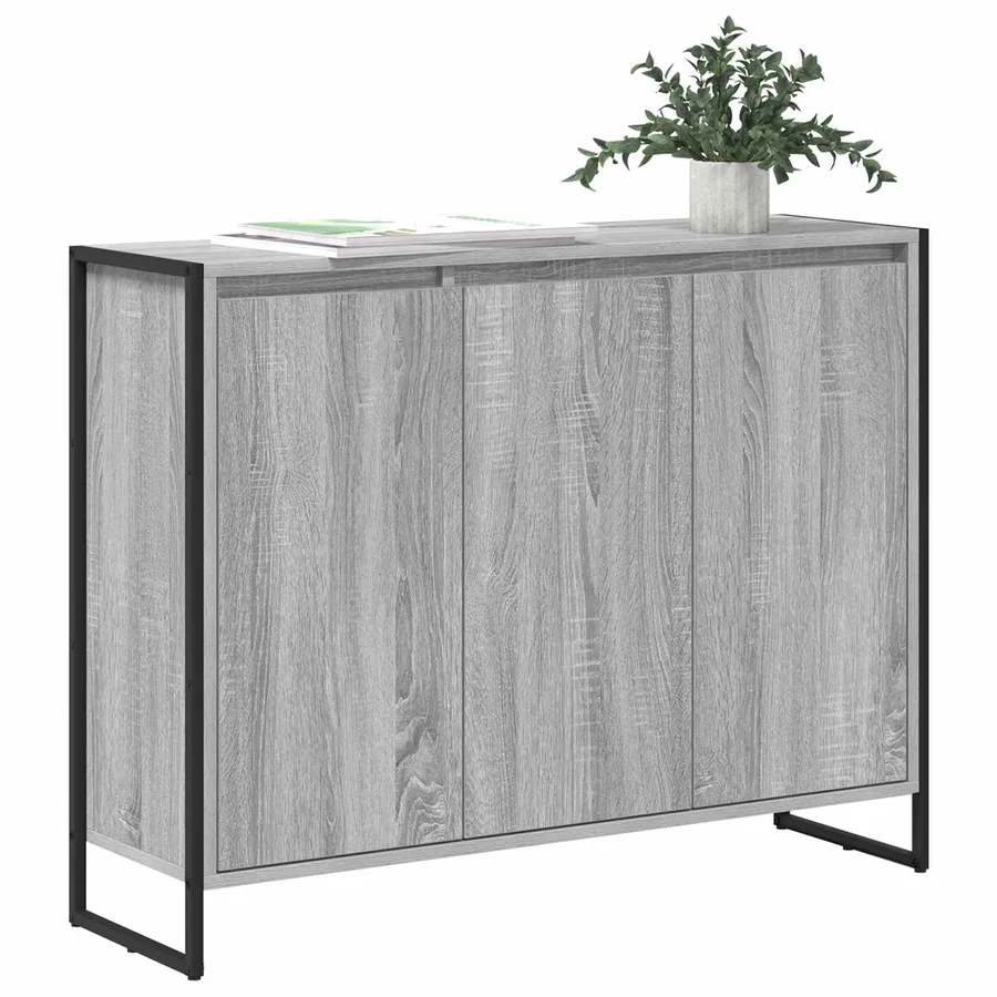 Meuble d'appoint Gris Sonoma 96,5 x 30 x 75 cm - 3