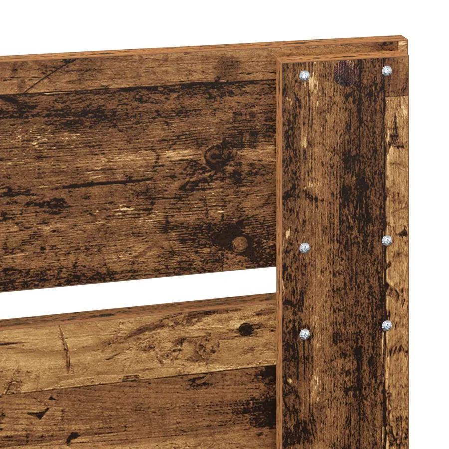 Cadre de lit Bois ancien 100 x 200 cm Pin massif - 11