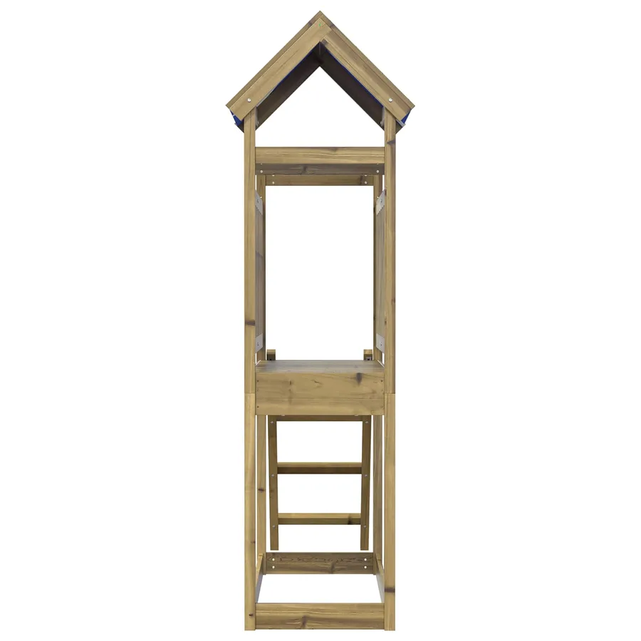 Tour de jeu Marron 52,5 x 110,5 x 215 cm Bois solide imprégné - 3