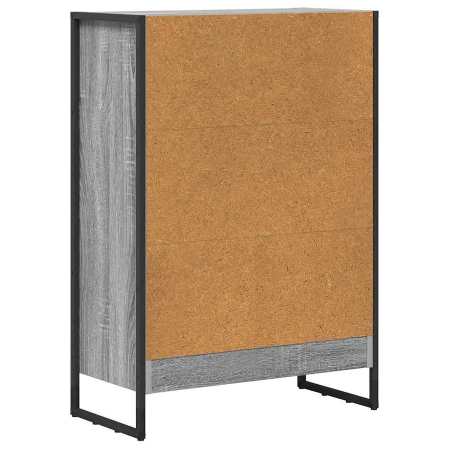 Bibliothèque Gris Sonoma 60 x 30 x 86,5 cm Bois d'ingénierie - 7