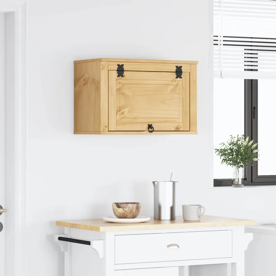 Armoire SKI Brun Miel 60 x 32 x 40 cm Pin massif - 4