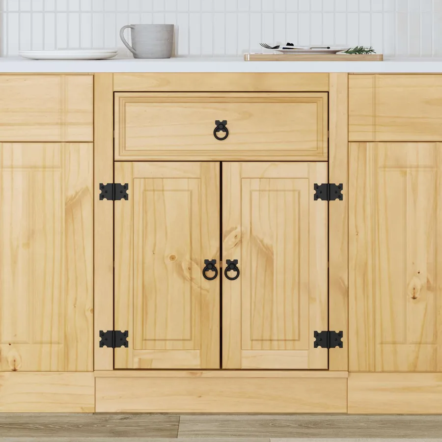 Armoire SKI Brun Miel 60 x 46 x 81,5 cm Pin massif - 4
