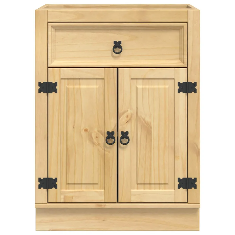 Armoire SKI Brun Miel 60 x 46 x 81,5 cm Pin massif - 6
