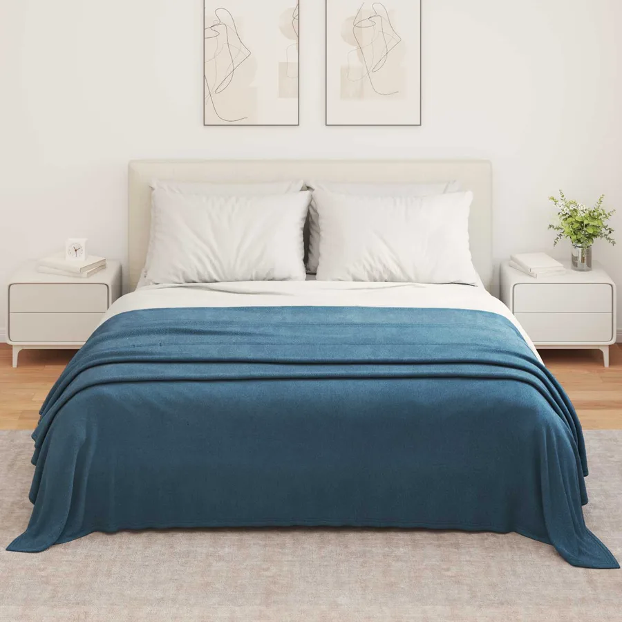 Couvertures à jeter 6 pcs Bleu marine 350 x 270 cm Toison - 3