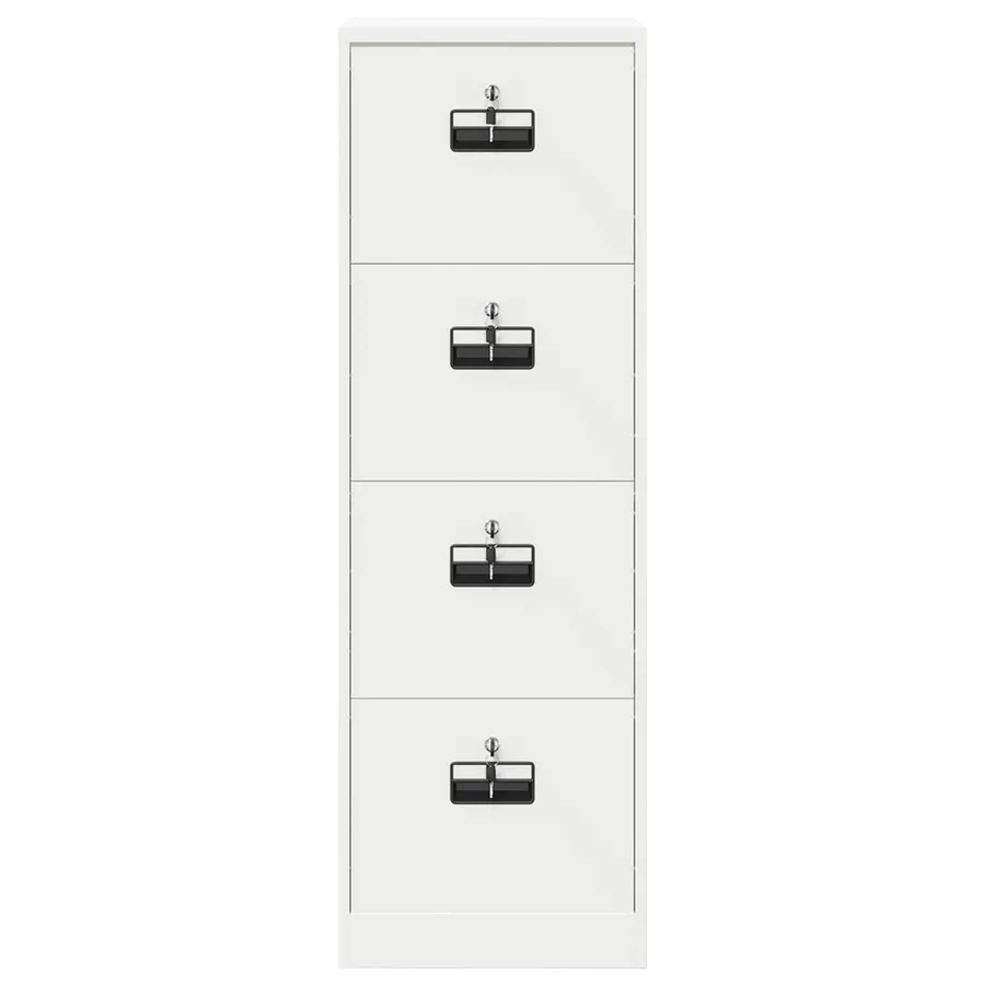 Cabinet de Dossier avec tiroir Blanc 45,5 x 42 x 139 cm - 7